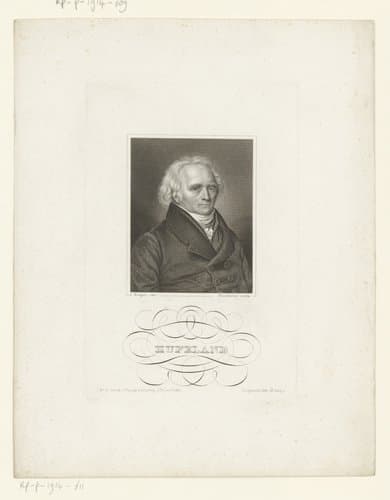 Portret van Christoph Wilhelm von Hufeland by Johann Georg Nordheim