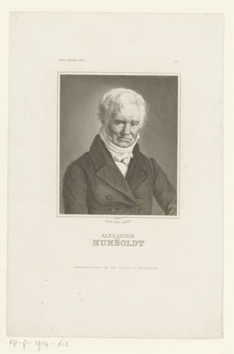 Portret van Alexander von Humboldt by Johann Georg Nordheim