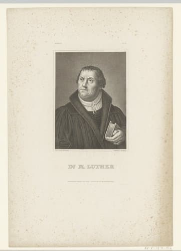 Portret van Martin Luther by Johann Georg Nordheim