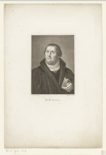 Portret van Martin Luther by Johann Georg Nordheim