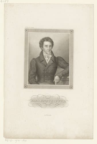 Portret van Philipp Jakob Siebenpfeiffer by Johann Georg Nordheim