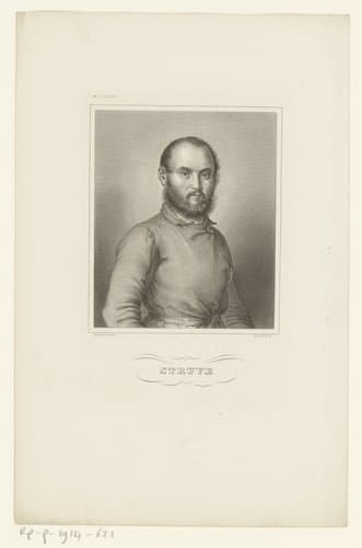 Portret van Gustav Struve by Johann Georg Nordheim