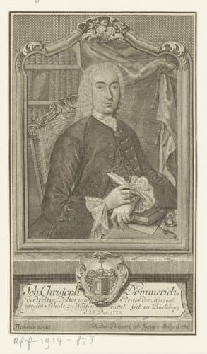 Portret van Johann Christoph Dommerich by Johanna Dorothea Sysang