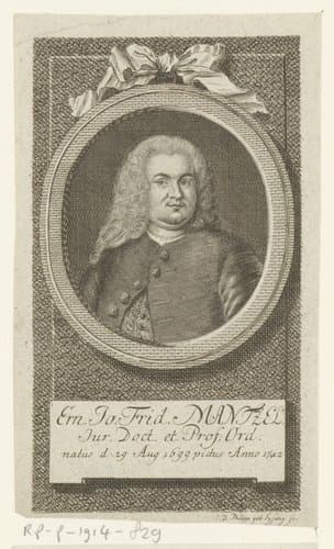 Portret van Ernst Johann Friedrich Mantzel by Johanna Dorothea Sysang