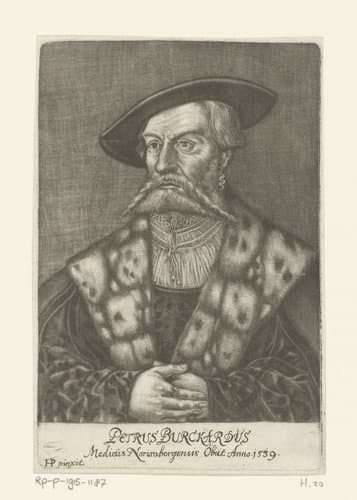 Portret van Peter Burckhard by Georg Fennitzer