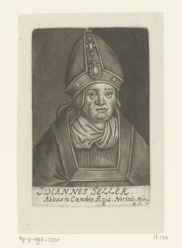 Portret van Johannes Seller by Georg Fennitzer