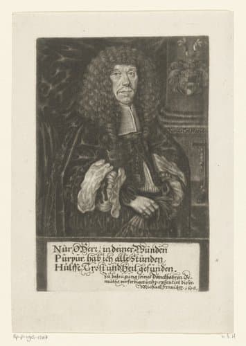 Portret van Nikolaus Paul Helffrich by Michael Fennitzer