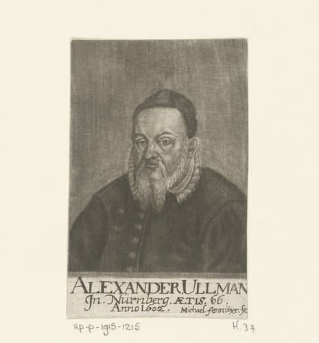 Portret van Alexander Ullmann op 66-jarige leeftijd by Michael Fennitzer