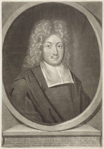 Portret van Joseph Wilhelm Baier by Pieter Schenk (I)