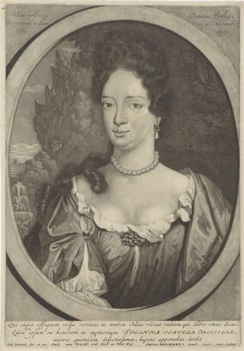 Portret van Susanna Sibylle Reichardt by Pieter Schenk (I)