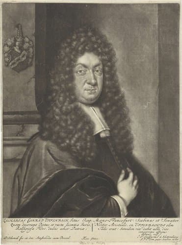 Portret van Zacharias Konrad Uffenbach by Pieter Schenk (I)