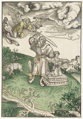 Abraham offert zijn zoon Isaac by Lucas Cranach (I)