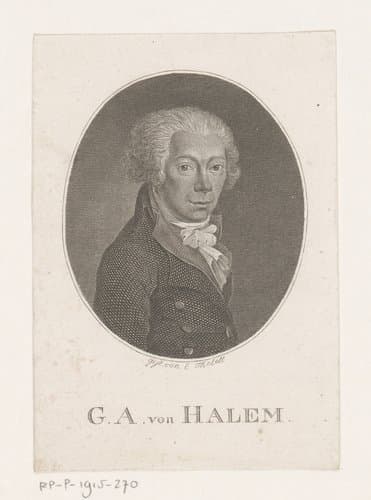 Portret van Gerhard Anton von Halem by Ernst Karl Gottlieb Thelott