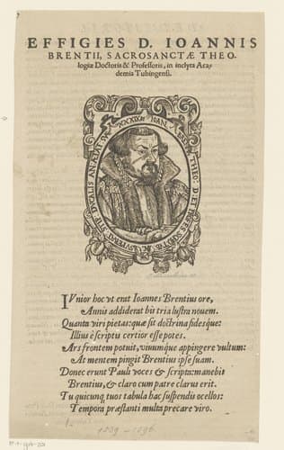 Portret van Johannes Brenz