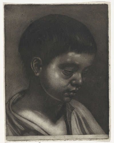 Hoofd van een jongen, naar rechts by anonymous