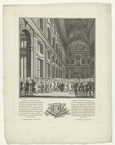 Onderhandelingen tussen burgemeester Hooft en de burgerij in het stadhuis te Amsterdam, 26 februari 1787