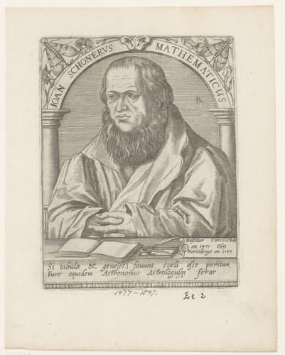 Portret van Johannes Schöner by Robert Boissard