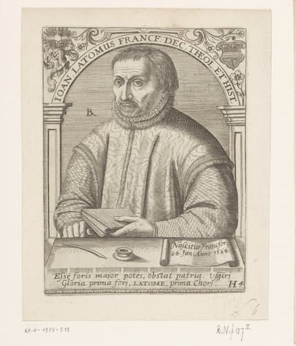 Serie portretten van vijftiende- en zestiende-eeuwse geleerden by Robert Boissard
