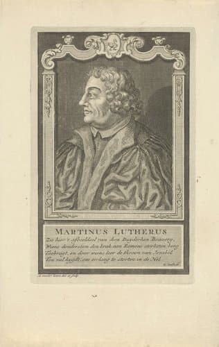 Portret van Martin Luther by Adolf van der Laan
