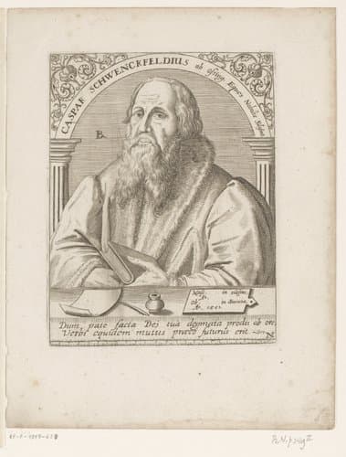 Caspar Schwenckfeldius ab ossing, Eques Nobilis Silesius by Robert Boissard