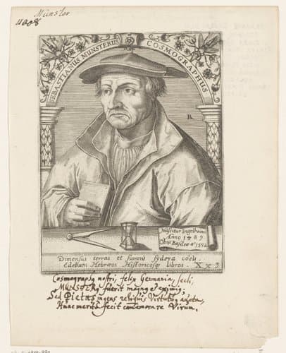 Portret van Sebastian Münster by Robert Boissard