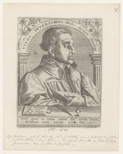 Vitus Diterichus Pastor Ecclesia Noriberg by Robert Boissard