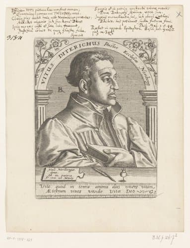Portret van Veit Dietrich by Robert Boissard