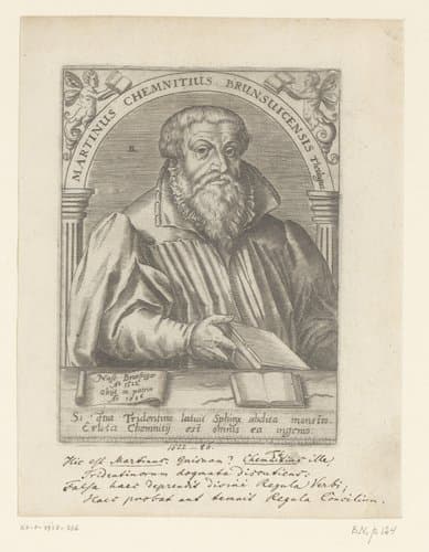 Portret van Martin Chemnitz by Robert Boissard