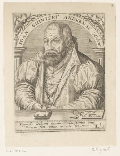 Serie portretten van vijftiende- en zestiende-eeuwse geleerden by Robert Boissard