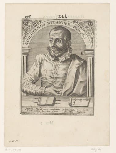 Portret van Wilhelm Xylander by Robert Boissard