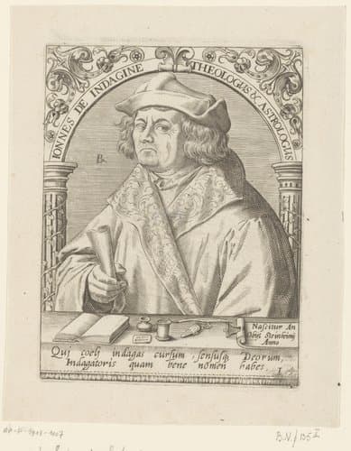 Portret van Johannes Indagine by Robert Boissard