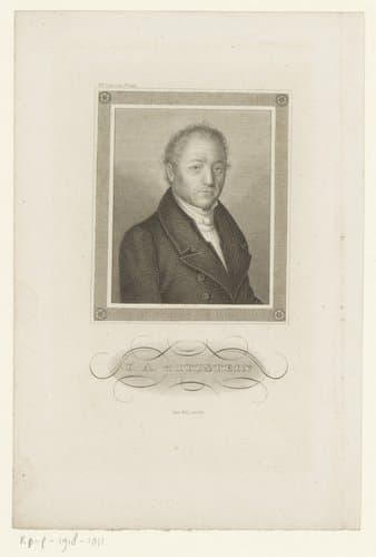 Portret van Johann Adam von Itzstein