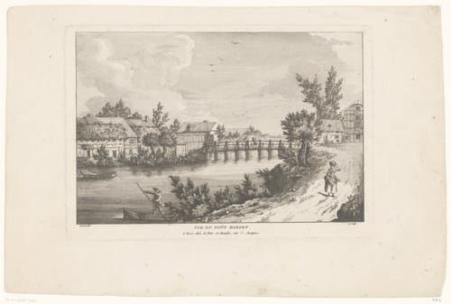 Zicht op de haven van Habert by M.A. Benoist