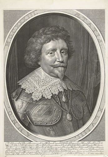 Portret van Frederik Hendrik, prins van Oranje-Nassau op 49-jarige leeftijd