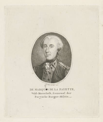 Portret van Gilbert du Motier by Jan Kobell (I)