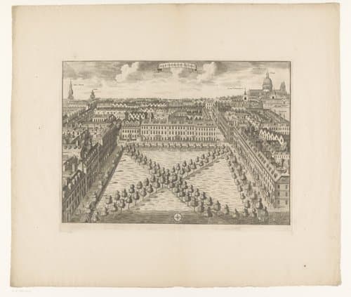 Gezicht op Charterhouse Square by Sutton Nicholls