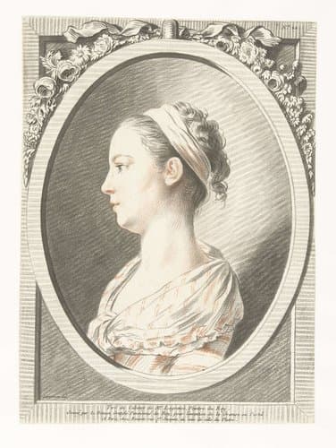 Buste van een jonge vrouw by Louis Marin Bonnet