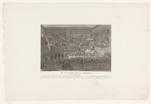 Juridische zitting in Versailles