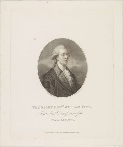 Portret van William Pitt by Francesco Bartolozzi
