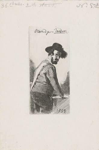 Figuurstudie van een man by Cornelis van der Griendt