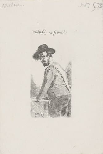 Figuurstudie van een man by Cornelis van der Griendt