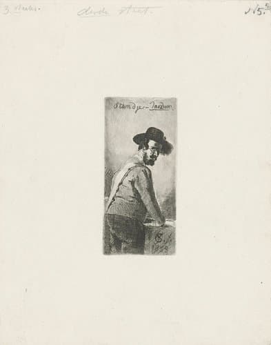 Figuurstudie van een man by Cornelis van der Griendt