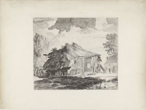 Brabantsche schuur te Kaatsheuvel by Cornelis van der Griendt