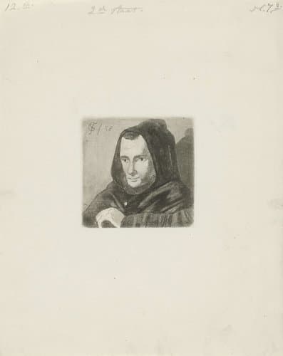 Buste van een monnik by Cornelis van der Griendt