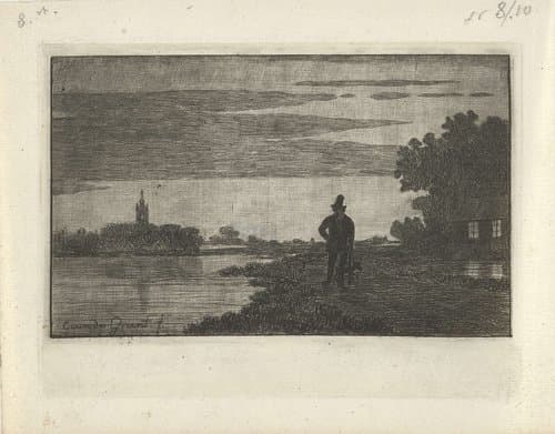 De komeet van Donati by Cornelis van der Griendt