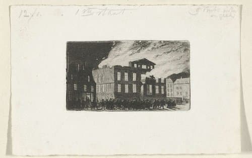 Brand in Museum Boijmans, 1864