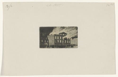 Brand in Museum Boijmans, 1864