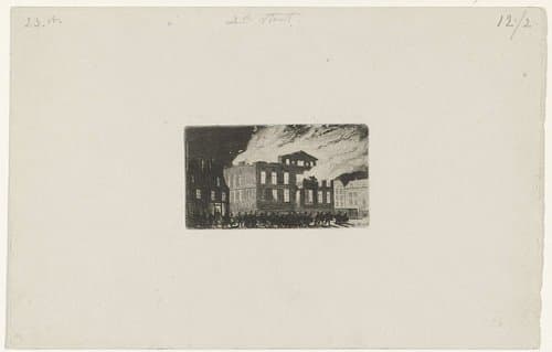 Brand in Museum Boijmans, 1864