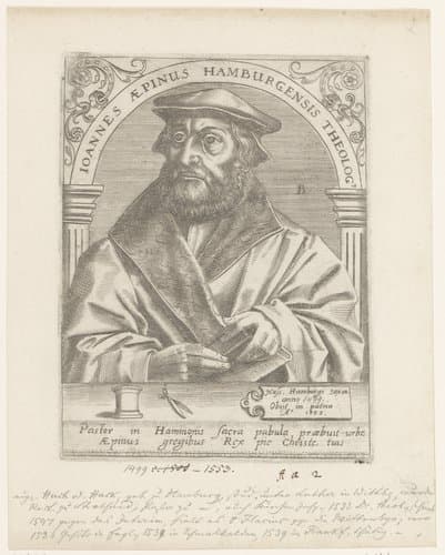 Serie portretten van vijftiende- en zestiende-eeuwse geleerden by Robert Boissard