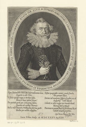 Portret van Johann Freitag op 47-jarige leeftijd by Lucas Kilian